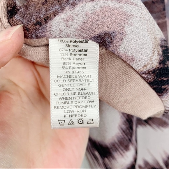 Logo Mixed Media Open Drape front Faux Sue… - Picture 8 of 10